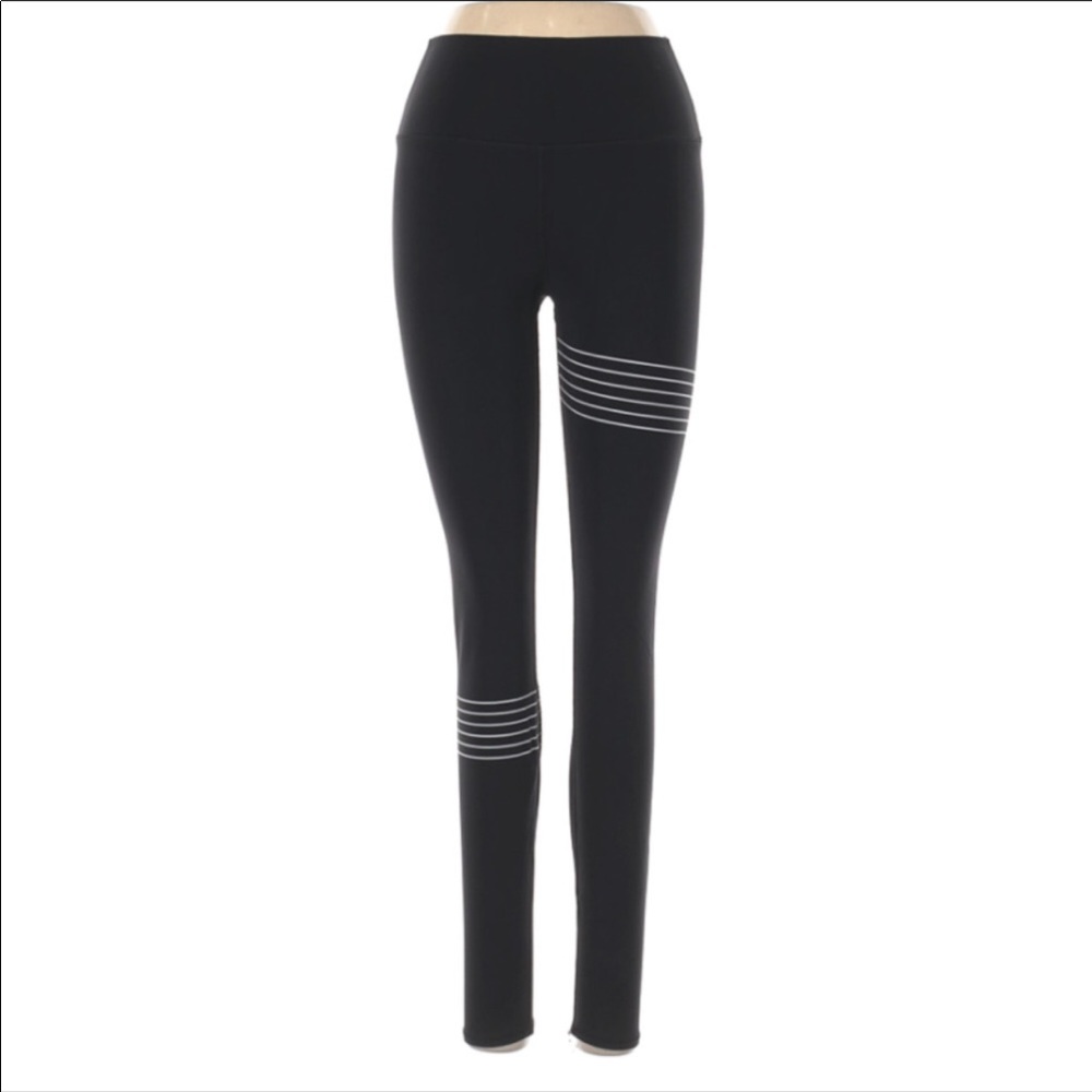 ALO YOGA Black Vapor Leggings Hailey Bieber Small